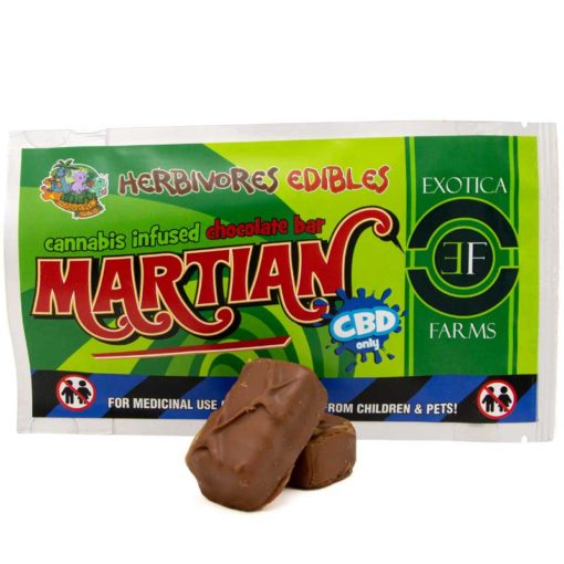 herbivores edibles chocolate bar martian thc cannabis infused
